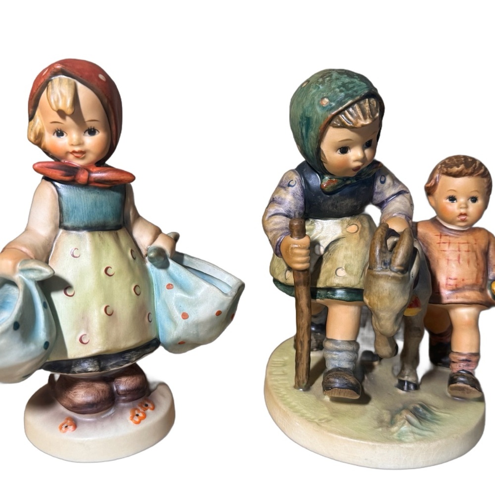 Vintage Hummel Style Porcelain Figurines - Children Set - Picture 3 of 5